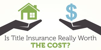 an image of two hands one holding a house and the other holding a dollar sign with the question,  "Is Title Insurance Really Worth The Cost?"