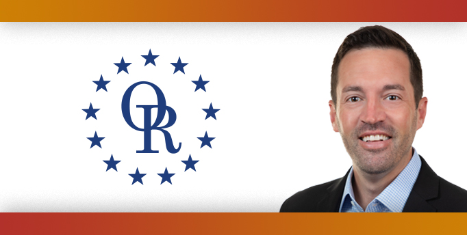 ORT logo with image of smiling man with brown hair.