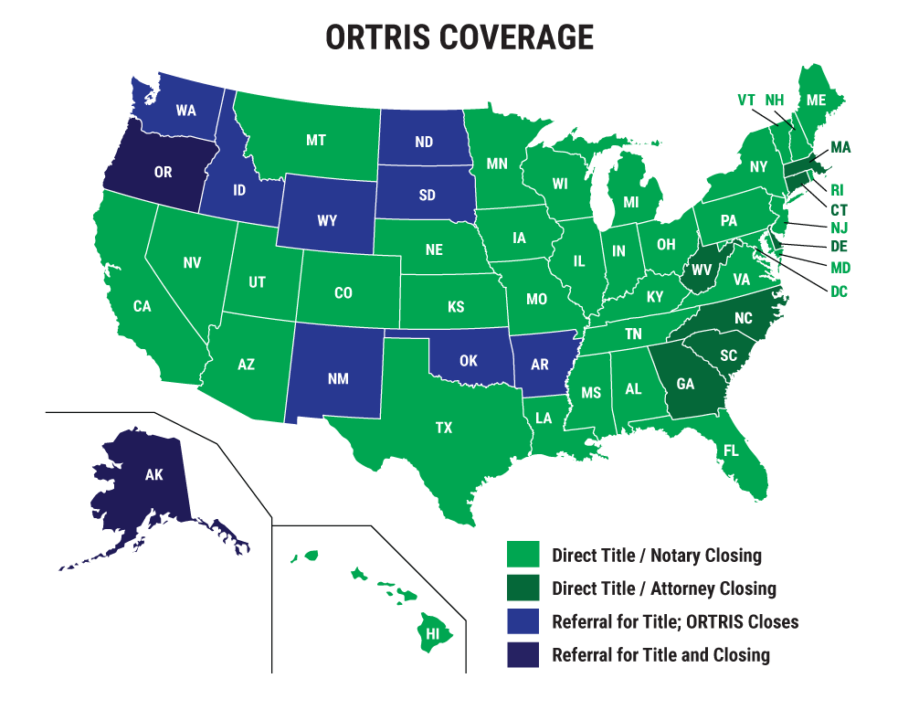 ORTRIS Coverage map